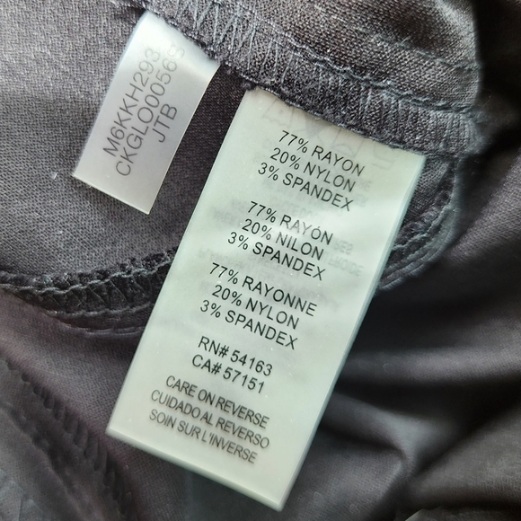 CALVIN Klein Premium Ponte Pants Dressy Black Pants Women's Size 6 Career Office - Picture 6 of 7